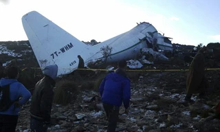Hiện trường vụ tai nạn máy bay ở Algeria năm 2014
