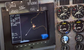 Màn hình định hướng trên máy bay AP-3C Orion của Không quân Úc trong chiến dịch tìm kiếm chiếc MH370