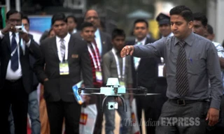 Máy bay không người lái NETRA v2. (Ảnh: Oinam Anand)