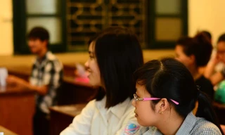 Thí sinh trong làm bài kì thi THPT quốc gia. Ảnh minh hoạ.