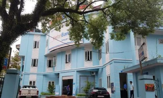 Chi nhánh Ngân hàng Vietinbank nơi xảy ra vụ cướp vào sáng 27/8.