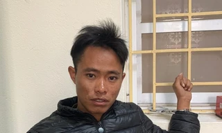 Đối tượng Giàng Seo Mìn tại cơ quan công an.