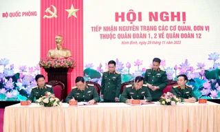 Tiếp nhận nguyên trạng hai Quân đoàn về Quân đoàn 12