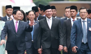 Thủ tướng Phạm Minh Chính và Thủ tướng Malaysia Anwar Ibrahim chiều 20/7/2023 tại Hà Nội. Ảnh: Như Ý.