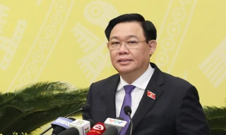 Chủ tịch Quốc hội Vương Đình Huệ phát biểu tại kỳ họp