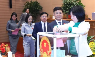 Các đại biểu bỏ phiếu tín nhiệm với các chức danh do HĐND thành phố bầu