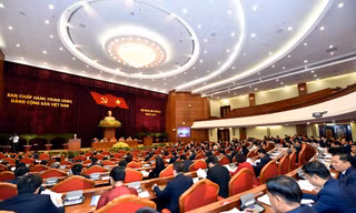 Toàn cảnh Hội nghị Ban Chấp hành Trung ương giữa nhiệm kỳ khóa XIII, diễn ra vào tháng 5/2023