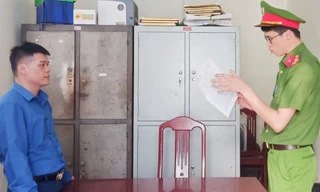 Đối tượng Nam tại Cơ quan Công an.