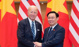 Chủ tịch Quốc hội Vương Đình Huệ hội kiến Tổng thống Mỹ Joe Biden