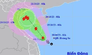 Bão có thể quần thảo ở Vịnh Bắc Bộ