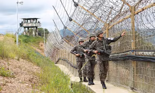 Khu phi quân sự giữa Triều Tiên và Hàn Quốc. (Ảnh: Reuters)