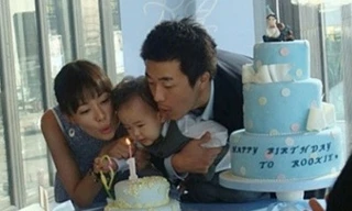 Vợ chồng Kwon Sang Woo khoe ảnh gia đình hạnh phúc