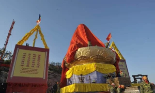 Chuẩn bị lễ khánh thành tượng Phật Hoàng Trần Nhân Tông