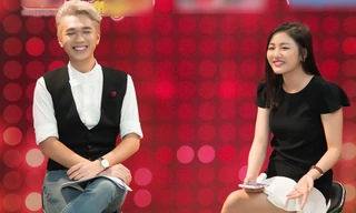 Văn Mai Hương và MC Minh Xù trong buổi livestream.