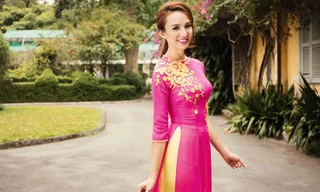 'Gái một con' Ngọc Diễm đẹp mặn mà với áo dài