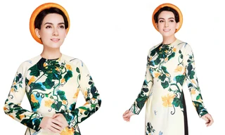 Phi Nhung quý phái với áo dài Nam Phương Hoàng hậu