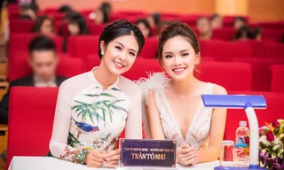 Ngọc Hân áo dài duyên dáng bên Tố Như gợi cảm