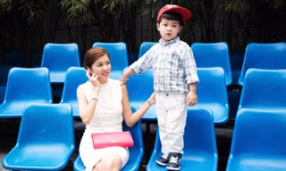 Ngọc Diễm, Oanh Yến dẫn con đi thi Siêu mẫu nhí