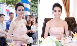 Hoa hậu biển Thùy Trang khoe vai trần quyến rũ