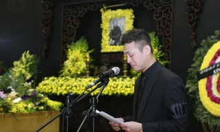 MC Anh Tuấn bật khóc khi đọc điếu văn tiễn đưa Trần Lập