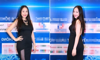 Ngô Phương Lan khoe bụng bầu 3 tháng khi làm giám khảo