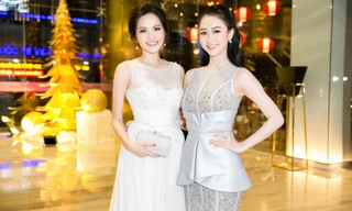 Hà Thu, Diệu Linh diện đầm tinh tế dự tiệc cuối năm