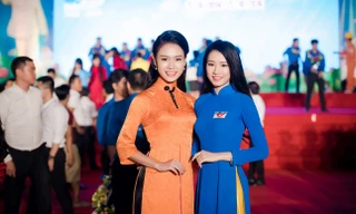 'Người đẹp truyền thông' Ngọc Vân rạng rỡ dự ngày hội thanh niên