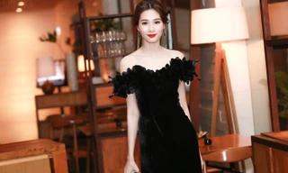 Hoa hậu Thu Thảo vai trần sang trọng, quyến rũ