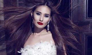 Kim Minh đẹp nồng nàn khi mặc váy cô dâu