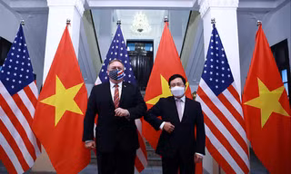 Phó Thủ tướng, Bộ trưởng Ngoại giao Phạm Bình Minh tiếp đón Ngoại trưởng Mỹ Mike Pompeo ngày 30/10Ảnh: Quang Hiếu 