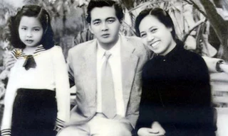 Đoàn Chuẩn thời trẻ cùng vợ và con gái Ảnh tư liệu