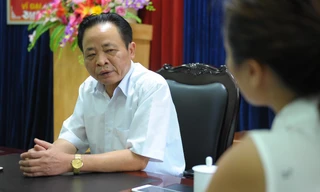 PV Tiền Phong làm việc với ông Vũ Văn Sử, khi đó là Giám đốc Sở GD&ĐT tỉnh Hà Giang