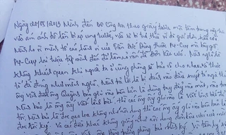 Thư anh Quang kể lại bị ép cung