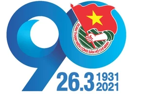 Logo tuyên truyền kỷ niệm 90 năm thành lập Đoàn