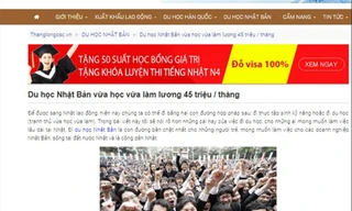 Những cam kết vừa học, vừa làm có thể kiếm được 36-60 triệu đồng/tháng đang được các công ty tư vấn du học quảng cáo rầm rộ 