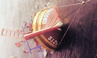 Con tàu của ông Cường bị đâm chìm trên biển