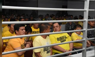 Thành viên gia đình Ampatuan bị xét xử cùng các can phạm khác ảnh: Reuters