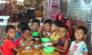 Những em ở mái ấm Thiên Ân chủ yếu là người đồng bào dân tộc thiểu số 