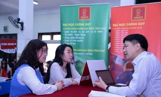 Tư vấn chọn ngành nghề cho thí sinh ảnh: Nghiêm Huê 