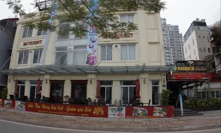 Khu “đất vàng” trên đường Thụy Khuê (Hà Nội) được “liên doanh” không đúng quy định Ảnh: TP