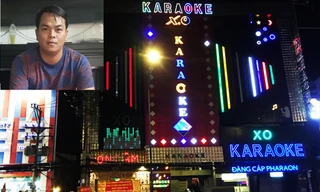 Chủ quán karaoke Phúc XO bị công an tạm giữ để điều tra về hành vi tổ chức sử dụng trái phép chất ma túy cho khách ảnh: V.M 