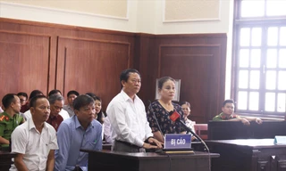 Các bị cáo tại phiên tòa phúc thẩm