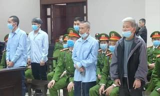 Các bị cáo tại phiên phúc thẩm 