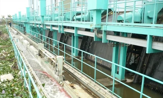 Trạm bơm Yên Sở, một trong những hạng mục của Dự án thoát nước Hà Nội 2 ảnh: T.Đảng