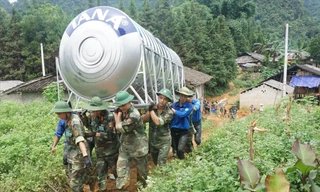 ĐVTN Học viện Kỹ thuật Quân sự tham gia xây dựng nông thôn mới tại Cao Bằng trong Chiến dịch Thanh niên tình nguyện Hè 2019