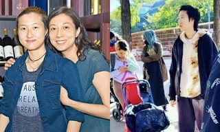 Con rơi Thành Long xếp hàng nhận đồ ăn miễn phí