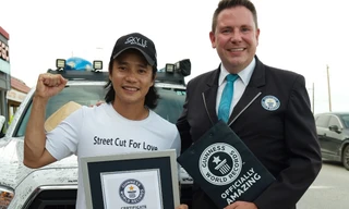 Sky Le lập kỷ lục Guinness sau hành trình vòng quanh thế giới