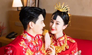 Mỹ nhân 'Thiên long bát bộ' đeo vàng nặng trĩu trong lễ cưới