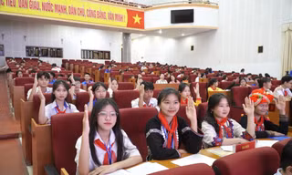 Kỳ họp giả định Hội đồng nhân dân trẻ em đầu tiên ở Lai Châu