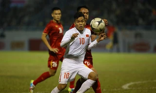 U22 Việt Nam cho thấy sự tự tin nhất định trước các đàn anh ở đội tuyển Việt Nam. Ảnh: Anh Tú 